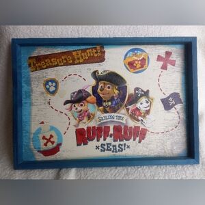 Paw Patrol Pirate Pups Map Wall Art (19.5"X13.5"X1")